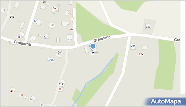 Gorlice, Graniczna, 27, mapa Gorlic