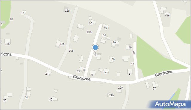 Gorlice, Graniczna, 6c, mapa Gorlic