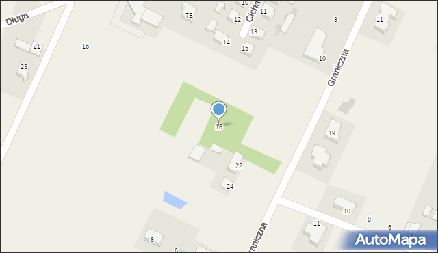 Górzno, Graniczna, 16, mapa Górzno