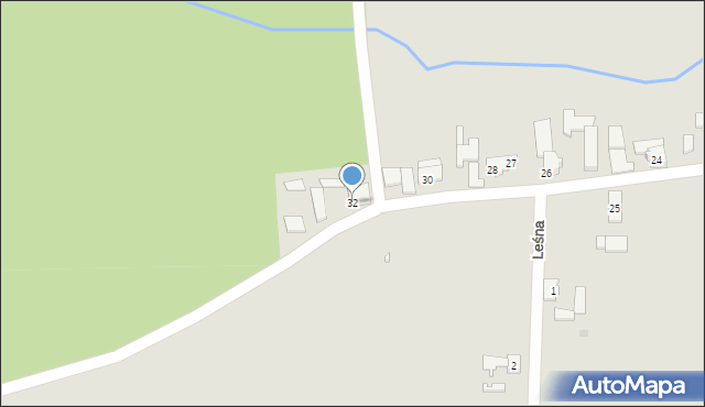 Gorzów Śląski, Grzybowa, 32, mapa Gorzów Śląski