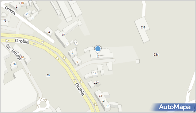 Gorzów Wielkopolski, Grobla, 11, mapa Gorzów Wielkopolski