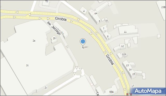 Gorzów Wielkopolski, Grobla, 70, mapa Gorzów Wielkopolski