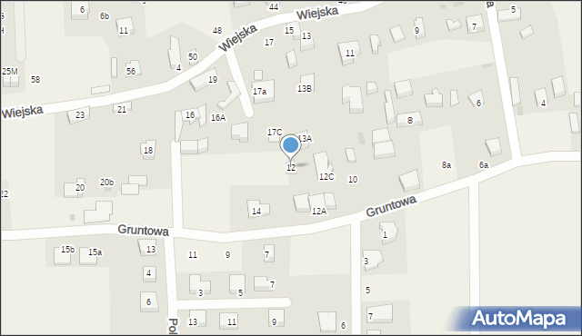 Gościcino, Gruntowa, 12, mapa Gościcino