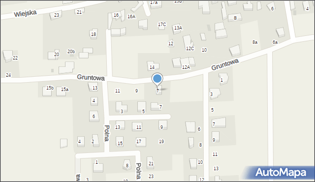 Gościcino, Gruntowa, 7, mapa Gościcino