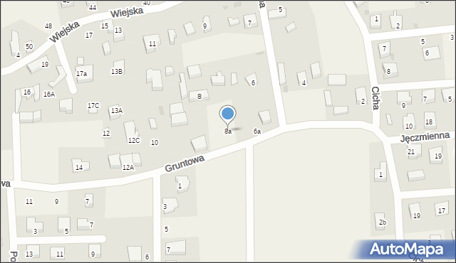 Gościcino, Gruntowa, 8a, mapa Gościcino
