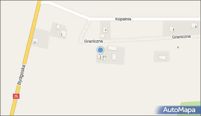 Gościeradz, Graniczna, 2, mapa Gościeradz