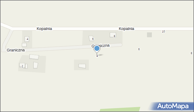 Gościeradz, Graniczna, 4, mapa Gościeradz