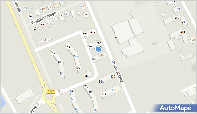 Gościno, Grunwaldzka, 31B, mapa Gościno