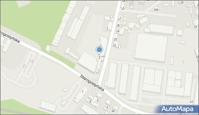 Gostyń, Graniczna, 1, mapa Gostyń