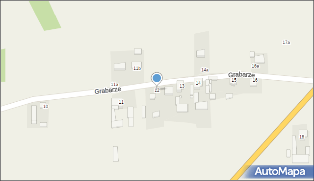Grabarze, Grabarze, 12, mapa Grabarze