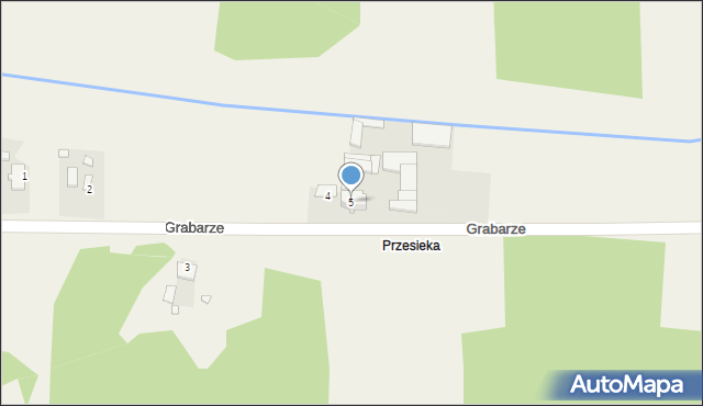 Grabarze, Grabarze, 5, mapa Grabarze