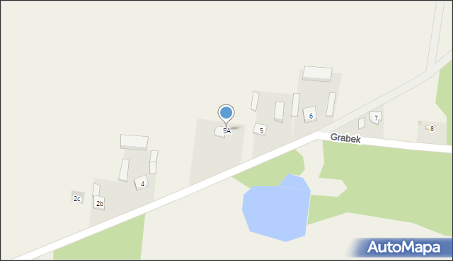 Grabek, Grabek, 5A, mapa Grabek