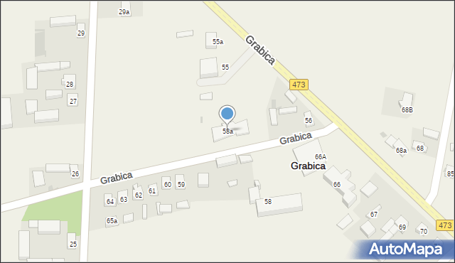 Grabica, Grabica, 58a, mapa Grabica