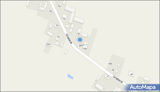 Grabice, Grabice, 49, mapa Grabice