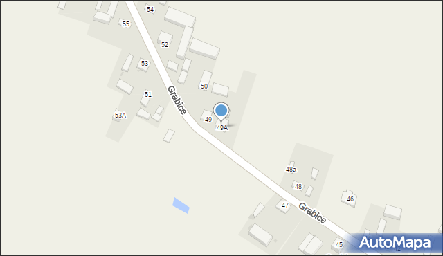 Grabice, Grabice, 49A, mapa Grabice