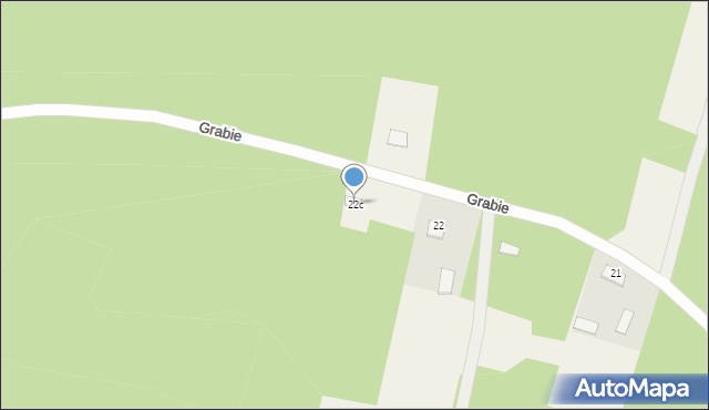 Grabie, Grabie, 22c, mapa Grabie