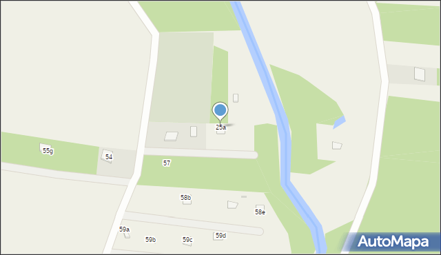 Grabie, Grabie, 25a, mapa Grabie