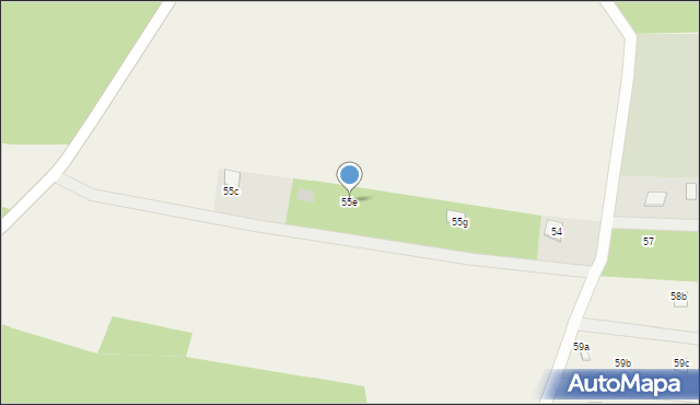 Grabie, Grabie, 55e, mapa Grabie