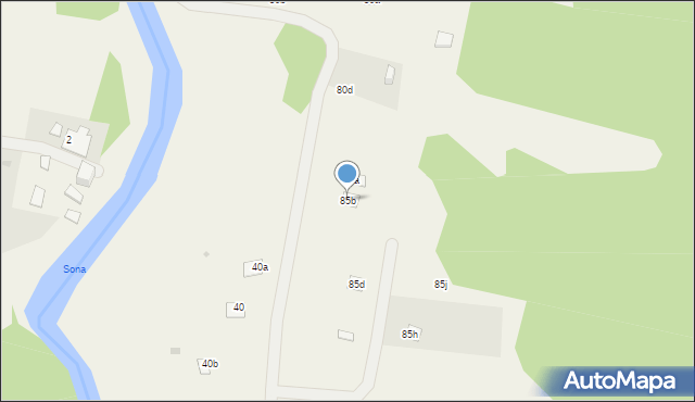 Grabie, Grabie, 85b, mapa Grabie