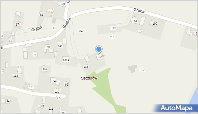 Grabie, Grabie, 182, mapa Grabie