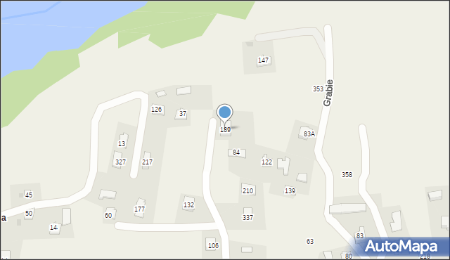 Grabie, Grabie, 189, mapa Grabie
