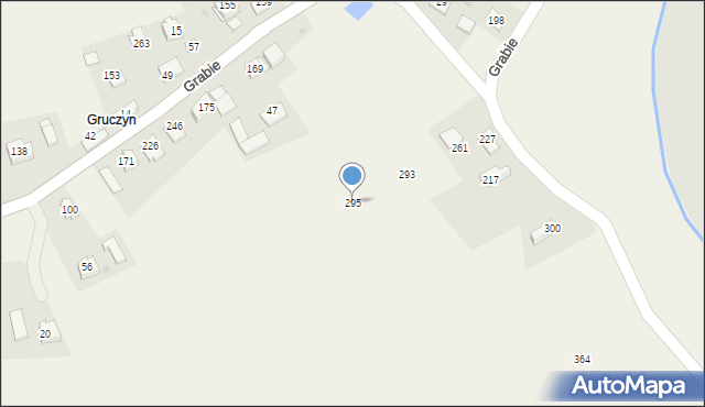 Grabie, Grabie, 295, mapa Grabie