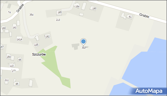 Grabie, Grabie, 312, mapa Grabie