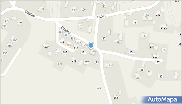 Grabie, Grabie, 355, mapa Grabie