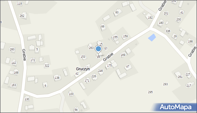 Grabie, Grabie, 49, mapa Grabie