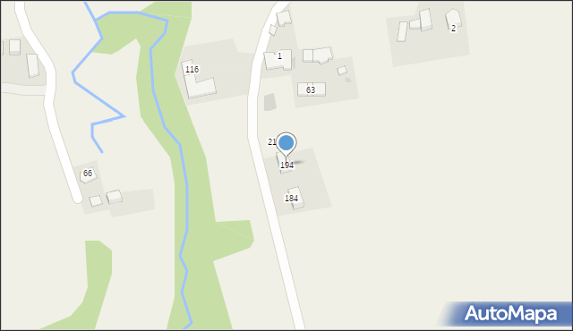 Grabie, Grabie, 194, mapa Grabie