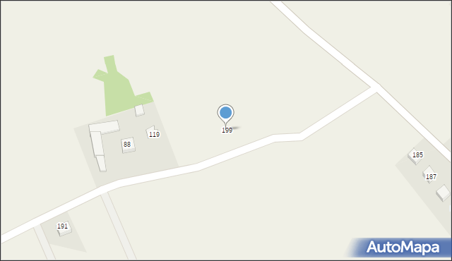 Grabie, Grabie, 199, mapa Grabie