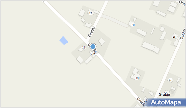 Grabie, Grabie, 22a, mapa Grabie