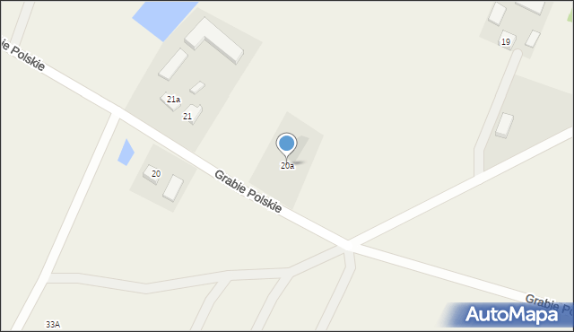 Grabie Polskie, Grabie Polskie, 20a, mapa Grabie Polskie