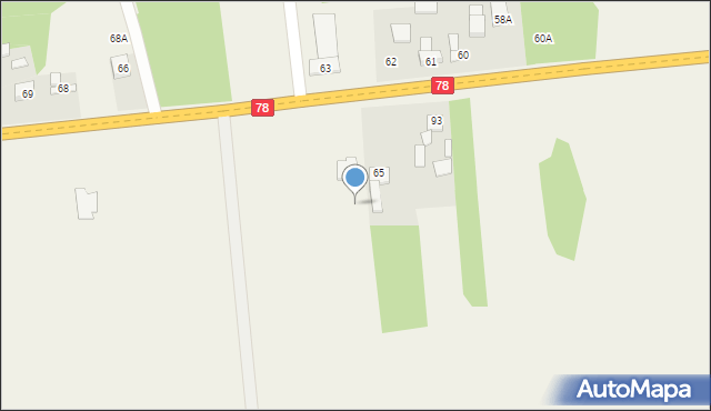 Grabiec, Grabiec, 64, mapa Grabiec