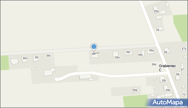 Grabieniec, Grabieniec, 66f, mapa Grabieniec