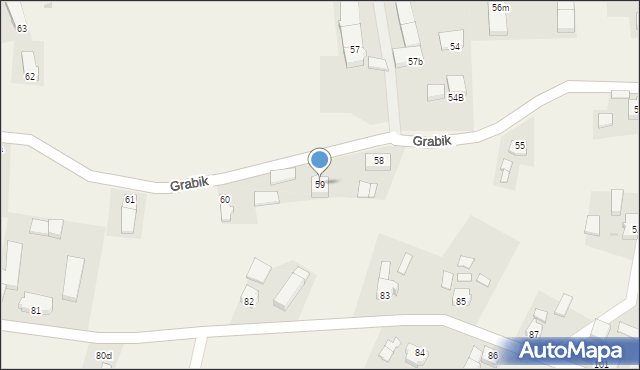 Grabik, Grabik, 59, mapa Grabik