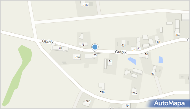 Grabik, Grabik, 75, mapa Grabik