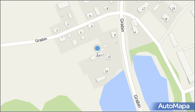 Grabin, Grabin, 15A, mapa Grabin