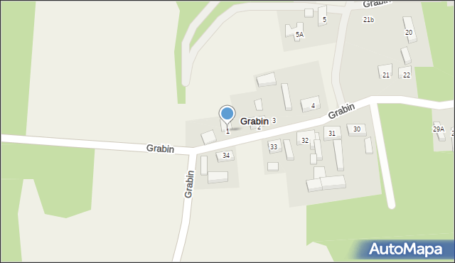 Grabin, Grabin, 1, mapa Grabin