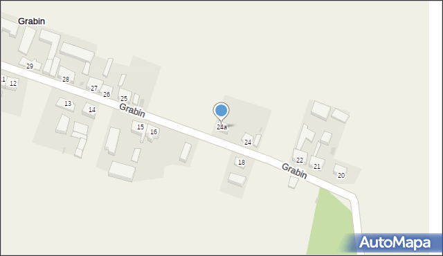 Grabin, Grabin, 24a, mapa Grabin