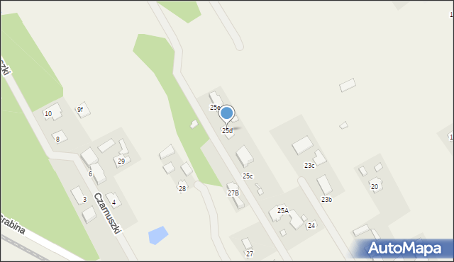 Grabina, Grabina, 25d, mapa Grabina