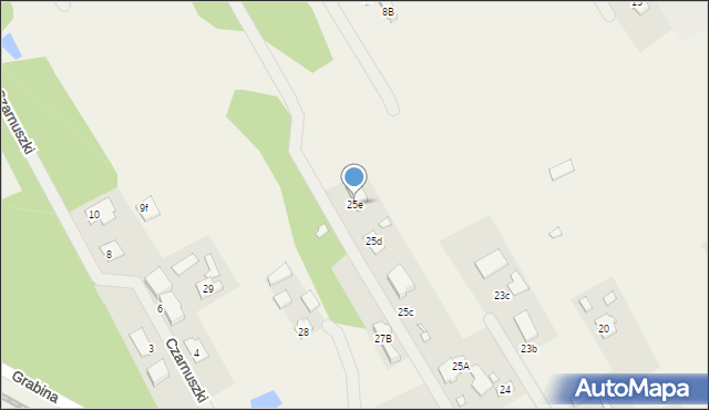 Grabina, Grabina, 25e, mapa Grabina