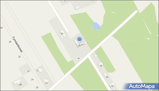 Grabina, Grabina, 3A, mapa Grabina