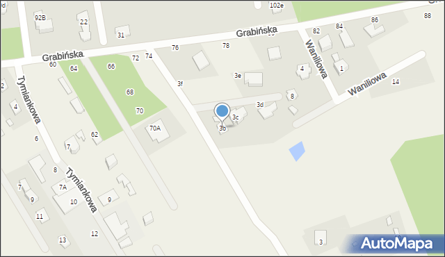 Grabina, Grabina, 3b, mapa Grabina