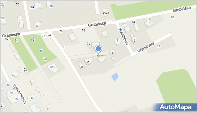 Grabina, Grabina, 3d, mapa Grabina