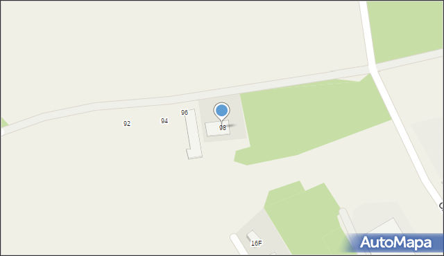 Grabina, Grabińska, 98, mapa Grabina