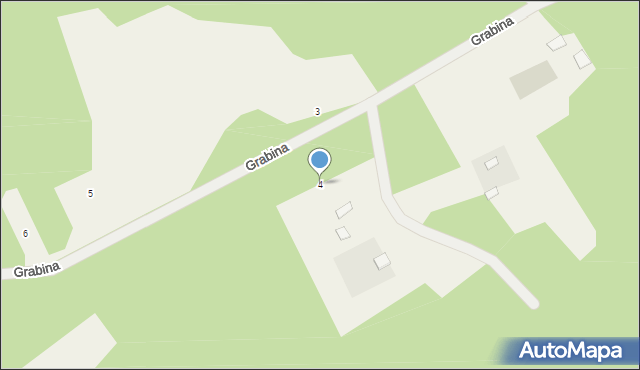 Grabina, Grabina, 4, mapa Grabina