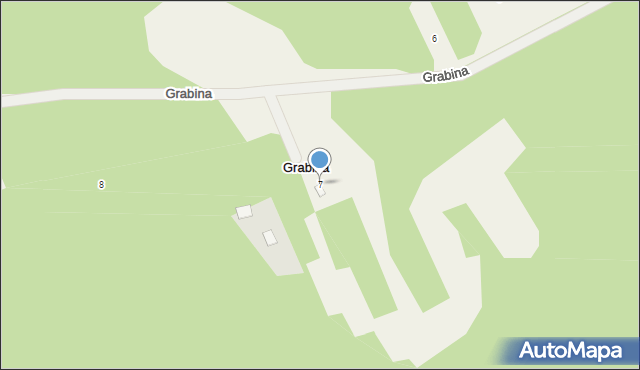 Grabina, Grabina, 7, mapa Grabina