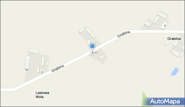 Grabina, Grabina, 8, mapa Grabina