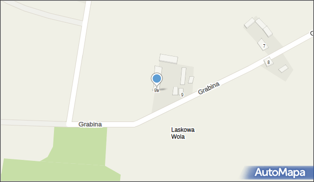 Grabina, Grabina, 9a, mapa Grabina